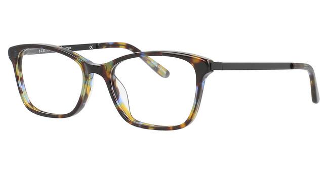 Scott Harris Eyeglasses Scott Harris 652 Lime Tortoise/Black/3