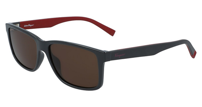 Ferragamo Eyeglasses SF938S DARK GREY/RED/023