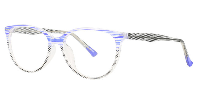 Smilen Eyewear Eyeglasses 3078 Blue Stripe
