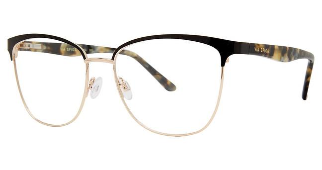 Via Spiga Eyeglasses Via Spiga Santina Black/Gold/500