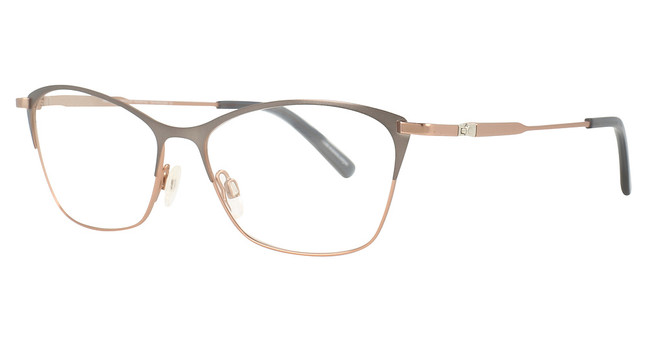 Easyclip Eyeglasses EC541 Matt Brown & Matt Grey/Matt Brown/15