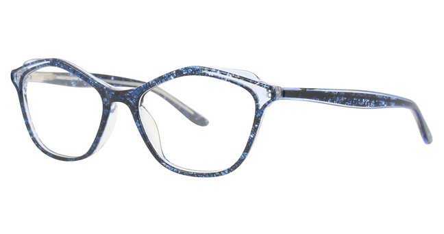 Paradox Eyeglasses P5074 Dark Blue & Crystal/50