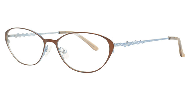 Easyclip Eyeglasses EC540 Matt Brown & Shiny Light Blue/Shiny Light Blue/10