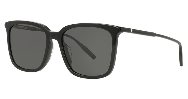 Montblanc Eyeglasses MB0084SK BLACK-BLACK-GREY/001