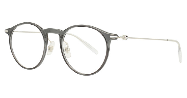Montblanc Eyeglasses MB0099O GREY-SILVER-TRANSPARENT/001