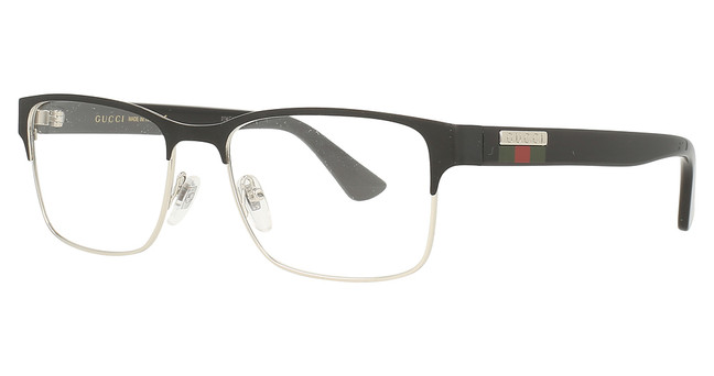 Gucci Eyeglasses GG0750O BLACK-BLACK-TRANSPARENT/005