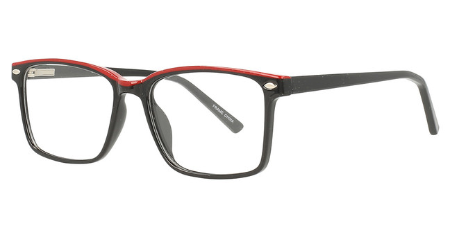 4U Eyeglasses US105 Black/Red