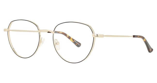 Adin Thomas Eyeglasses AT-480 Black/Gold/3