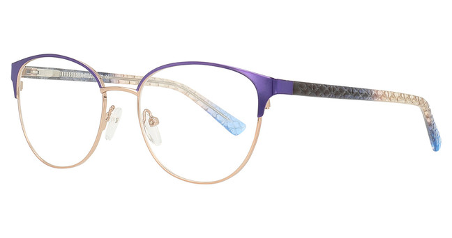 Scott & Zelda Eyeglasses 7457 Purple/Gold