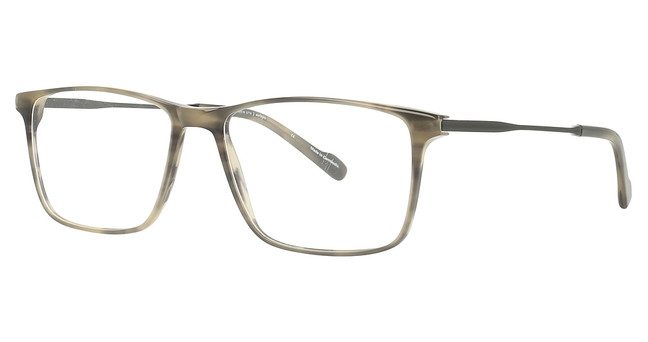 Scott Harris UTX Eyeglasses SHX-008 Gray Horn / Black/2