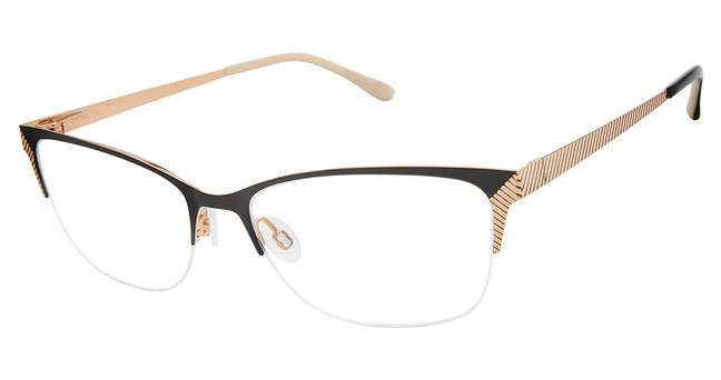Lulu Guinness Eyeglasses L230 black rose gold/BLK