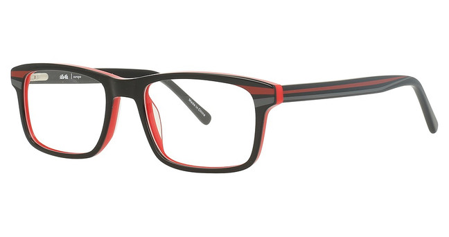 db4k Eyeglasses Otto Black / Red/1
