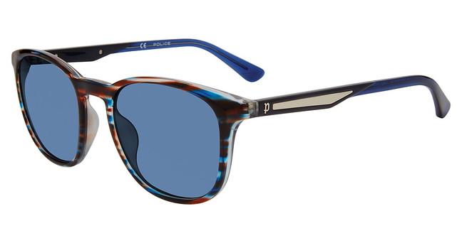 Police Eyeglasses SPLF18 Blue Havana 0M61