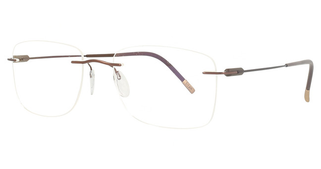 Silhouette Eyeglasses 5561 rectangle harmonious brown/6040
