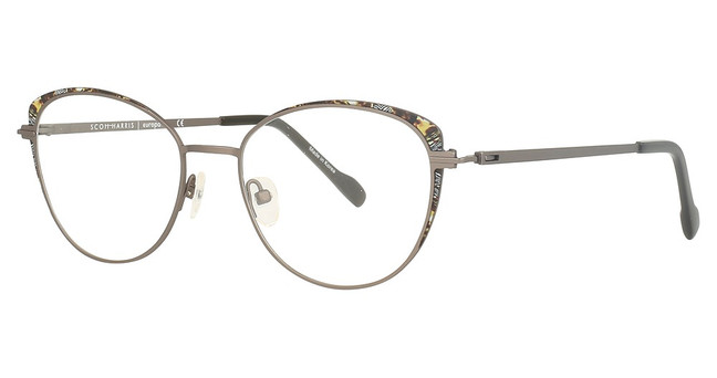Scott Harris Eyeglasses Scott Harris 816 Graphite / Amber/1