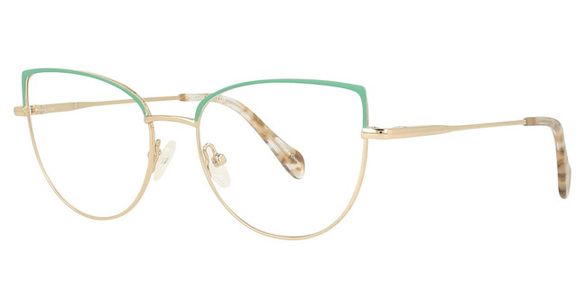 Encore Vision Eyeglasses INT205 Green/Gold