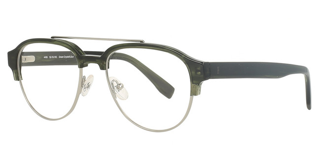 Helium Eyeglasses 4456 Green Crystal/Light Gun