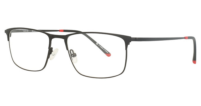 Bulova Eyewear Eyeglasses Carondelet Black/Red
