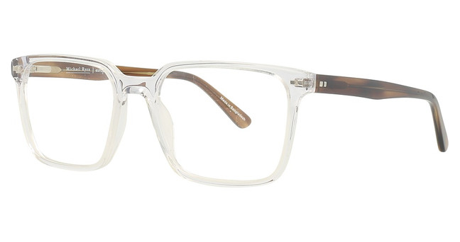Michael Ryen Eyeglasses MR-390 Crystal / Cocoa/1
