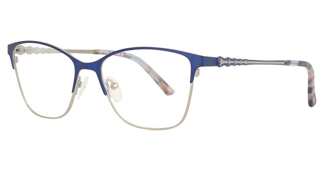 Scott & Zelda Eyeglasses 7489 Satin Blue/Gold