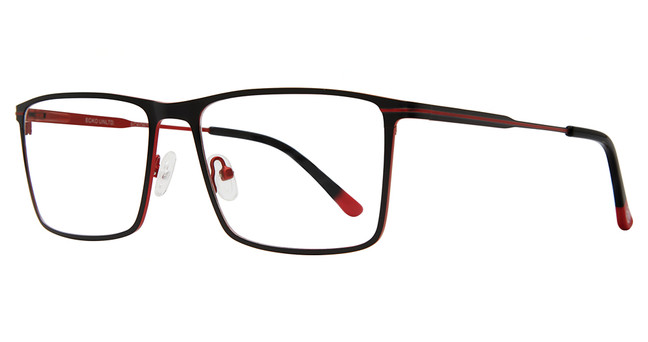 ECKO Unltd Eyeglasses ECKO605 Black/Red/BLACK/RED