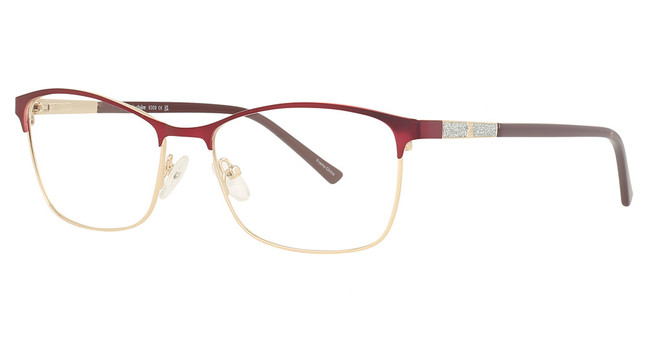 Marie Claire Eyeglasses 6309 Burgundy/Gold