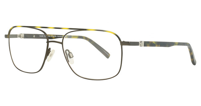 Takumi Eyeglasses TK1215 Khaki & Khaki Tortoise / Khaki Tortoise/90