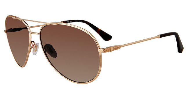 Police Eyeglasses SPLL11 Gold 0H34