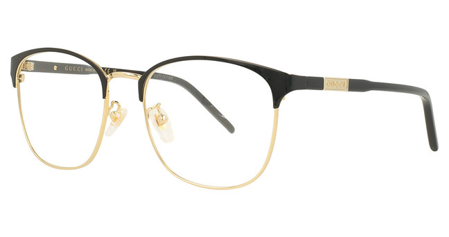 Gucci Eyeglasses GG1231OA GOLD-BLACK-TRANSPARENT/001