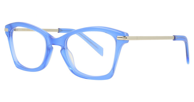 ILLA Eyeglasses Ilaria B027G BLUE CORNFLOWER MILKY