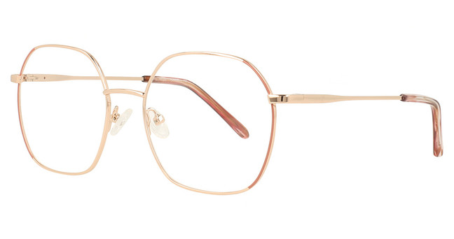 Flower Eyeglasses FLR6057KP Shiny Rose Gold / Shiny Pink/780