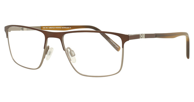 OAKNYC Eyeglasses O3019 Brown & Steel/10