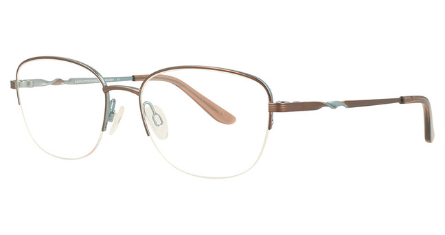 Easyclip Eyeglasses EC661 Light Brown & Light Blue/10