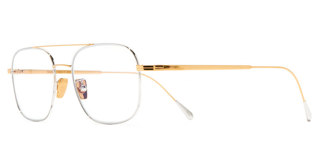 Cutler and Gross Eyeglasses AUOP000352GR GOLD 24 KT/RHODIUM/004