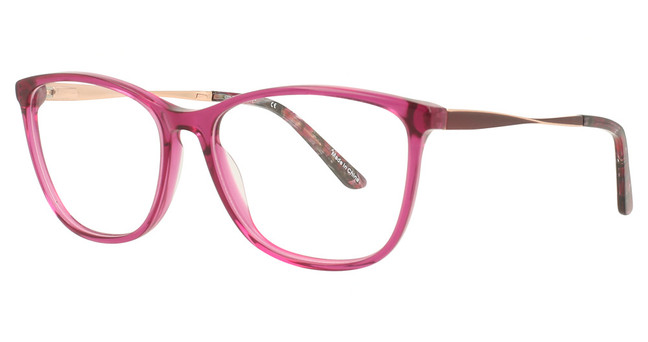 Cote d Azur Eyeglasses CDA-378 Fuchsia / Cherry / Rose Gold/1