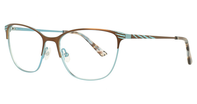 Cafe Lunettes Eyeglasses CAFE3380 Brown/Teal/C-1