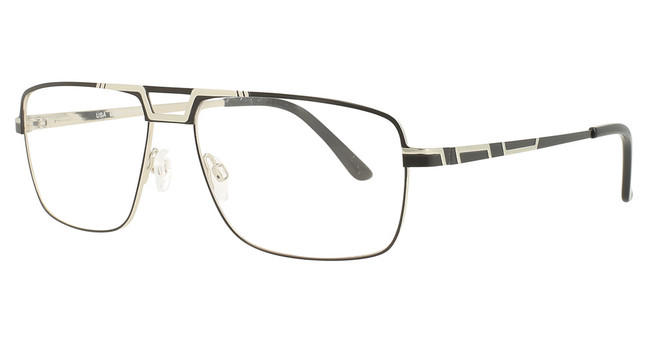 Gridiron Eyeglasses RIVER BLK/SILVER/C1