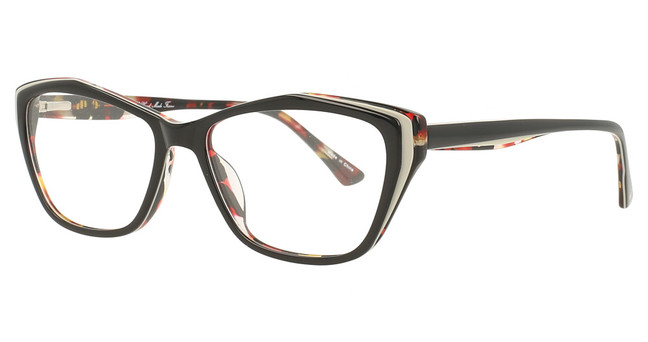 Divaldi Eyeglasses DVO8259 BLACK INSIDE DEMI BURGUNDY/90