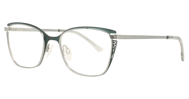 Takumi Eyeglasses TK1288 Dark Green & Shiny Steel/60