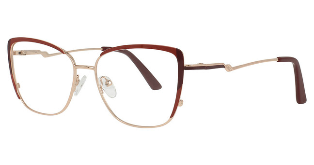 DICAPRIO Eyeglasses DC239 Burgundy Gold