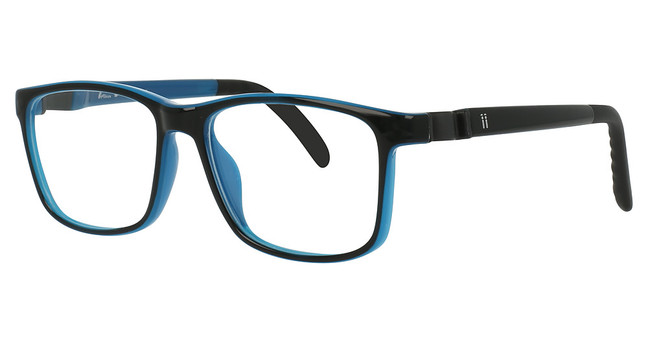 Indii Kids Eyeglasses IN54-SPARK SC SHINY BLACK/BLUE/C2
