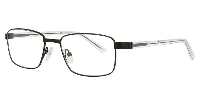 Michael Ryen Eyeglasses MR-442 Black / Crystal/1