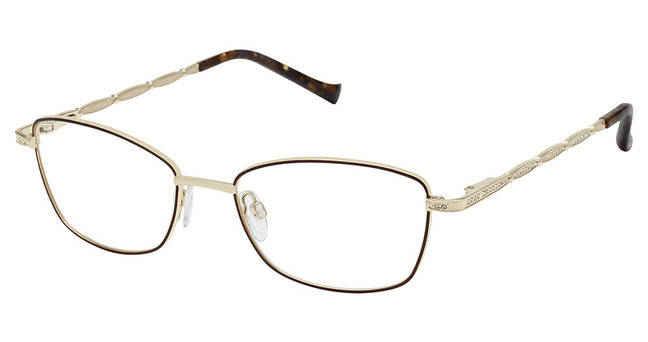 Tura Eyeglasses R714 brown/gold/BRN