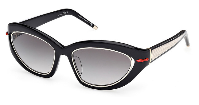 Christian Louboutin LB0003 shiny black / gradient smoke/01B