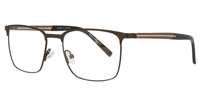 club level designs Eyeglasses CLD9406 Brown/C-1