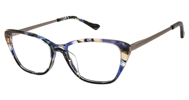 Nicole Miller Eyeglasses LUCARNE BLUE/C01