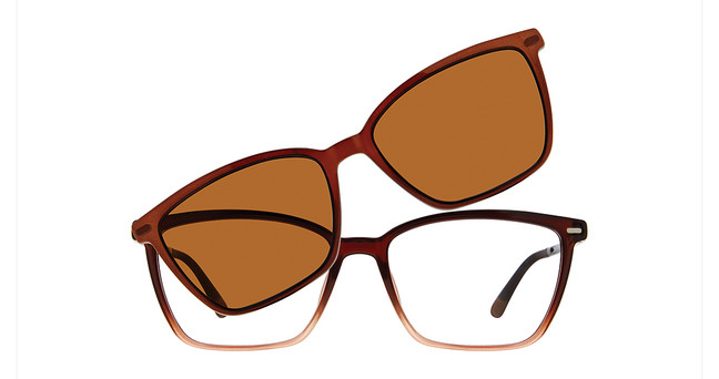 Vivid Eyeglasses VIVID 6045 shiny brown
