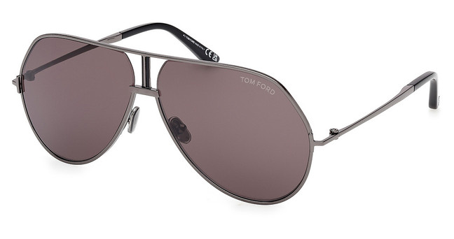 Tom Ford Eyeglasses FT1281 shiny gunmetal / smoke/08A