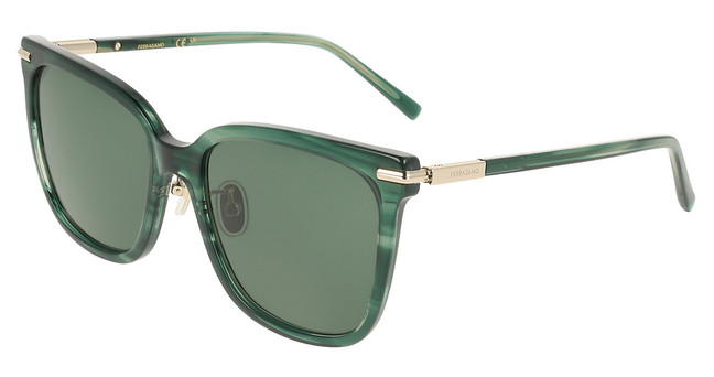 Ferragamo Eyeglasses SF2037SLB STRIPED GREEN/315
