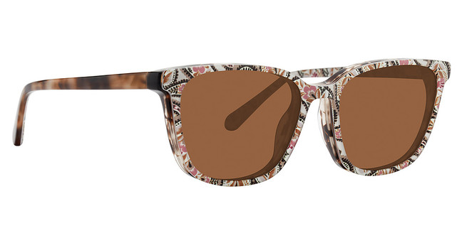 Vera Bradley Eyeglasses Larisa Sun Clip Brown/BLP